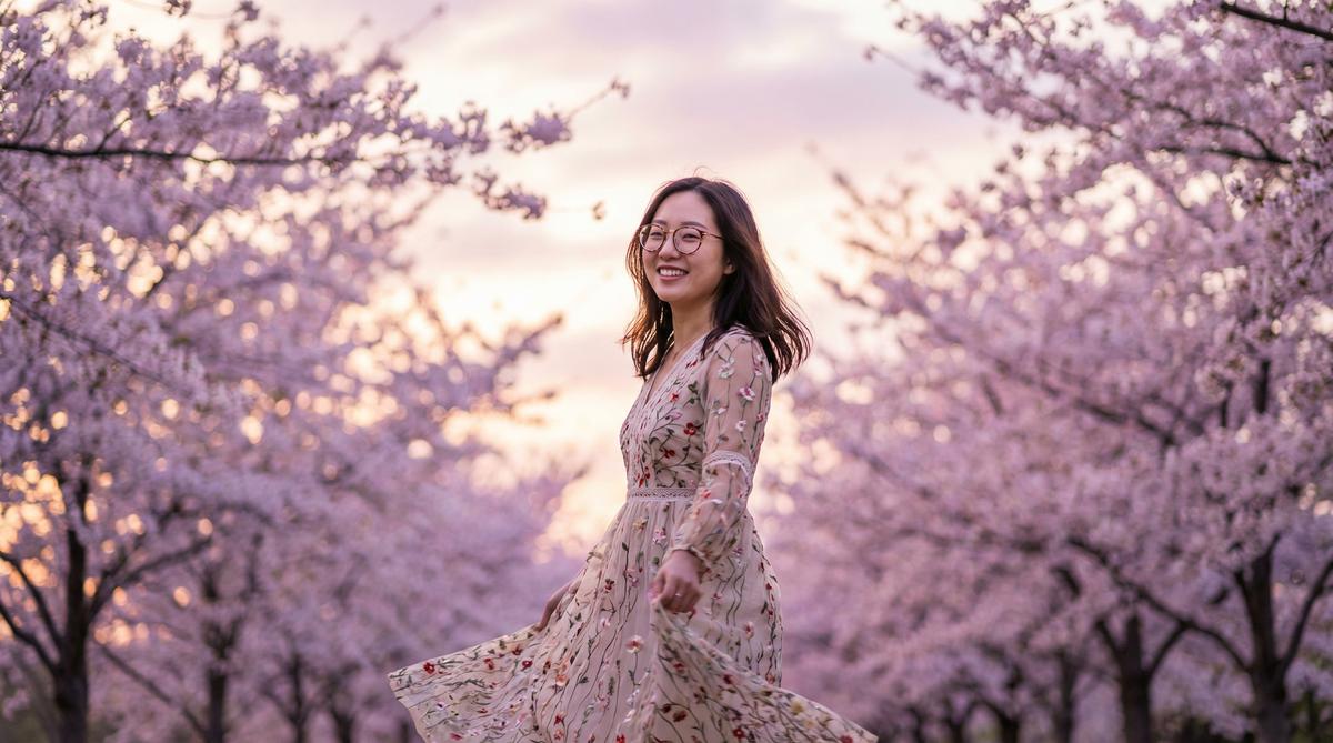 国产视频樱花季外景拍摄花絮